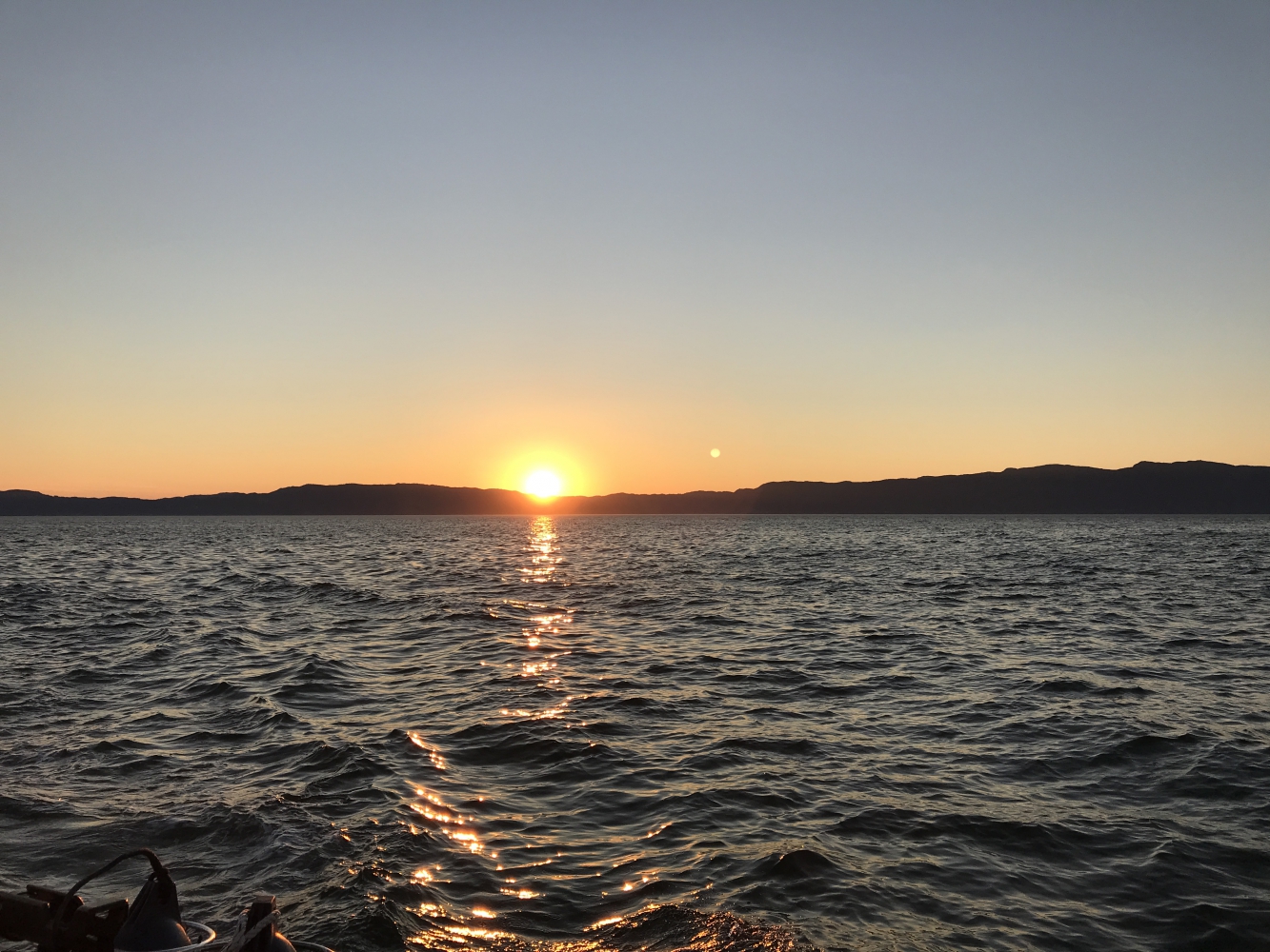 Kveldssol inni Trondheimsfjorden
